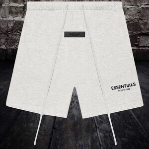 Fear of God Essentials Light Gray Athletic Shorts